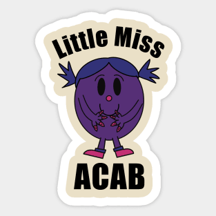 Little Miss ACAB Sticker